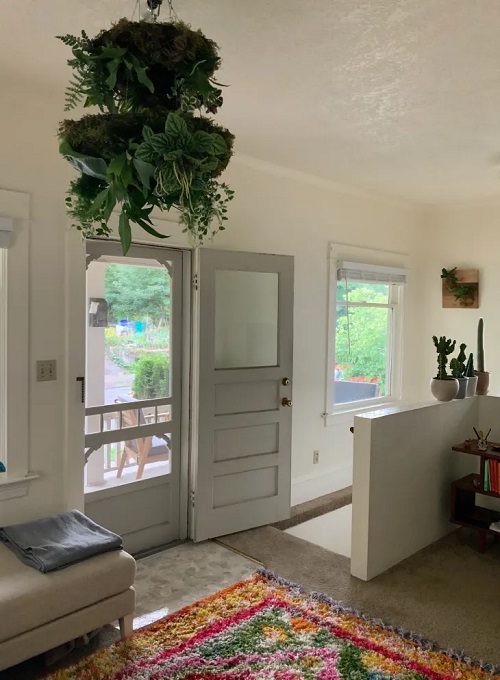 DIY Green Chandelier