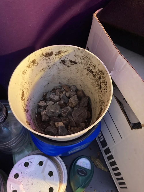Putting Gravel in the Bottom of the Pot